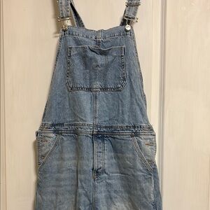 Topman Blue Denim Overalls